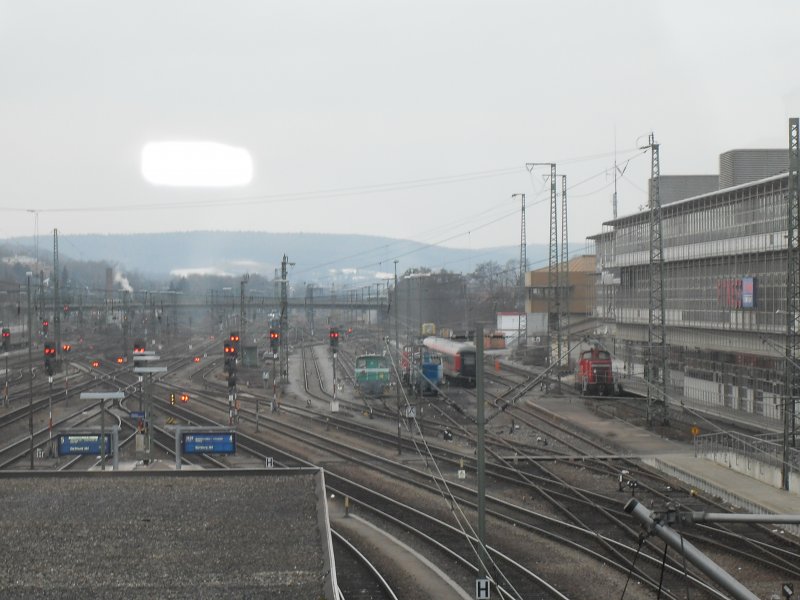 Blick auf das Alltags Leben des Regensburger Hbf