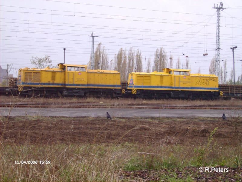 Das erste Prchen is 203 313-2 und 203 312-4 in Eisenhttenstadt. 04.11.06