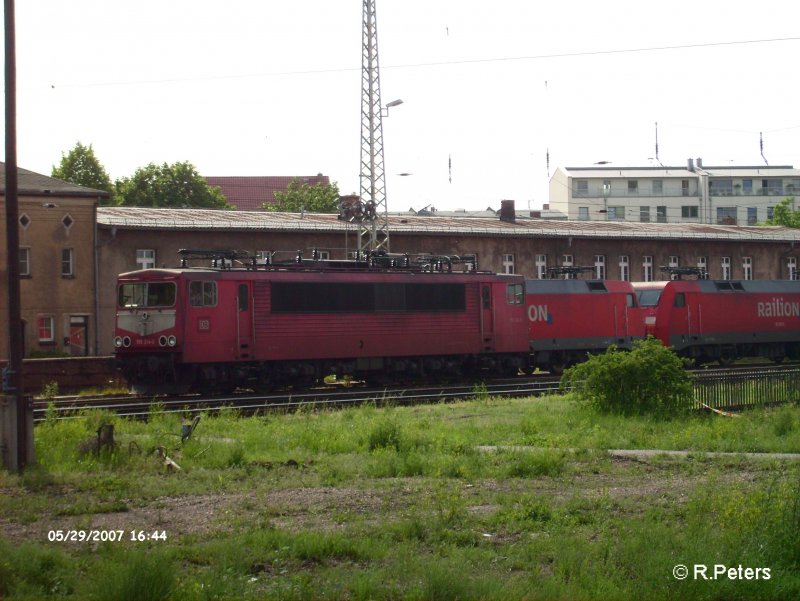 Die Latz 155 214-0 hat sich am 29.05.07 nach Frankfurt/Oder verirrt.