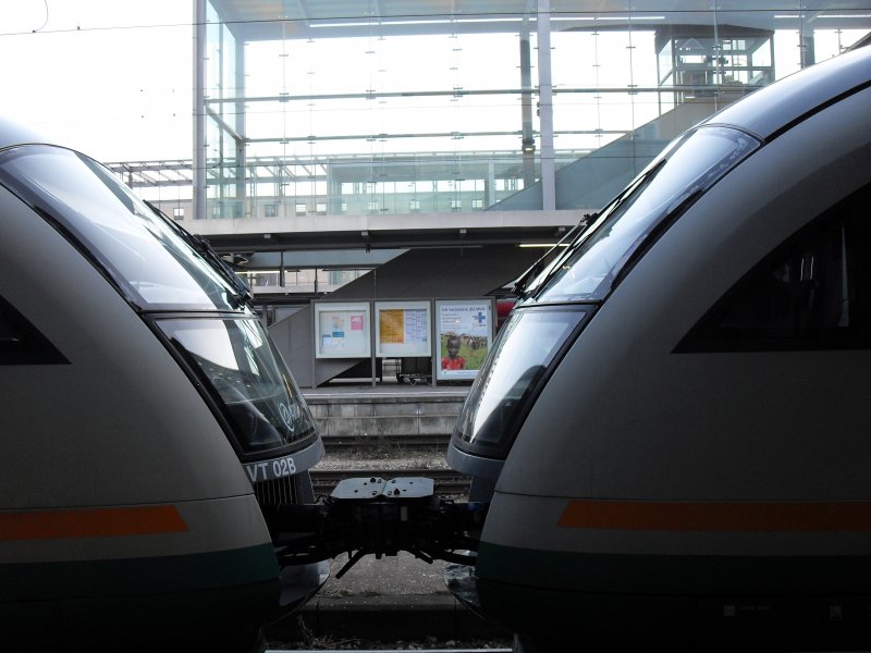 Die zusammen Kupplung der VBG im Bahnhof Regensburg