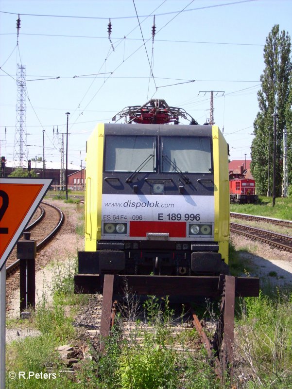 E189 996 steht abgestellt in Frankfurt/Oder.12.06.06