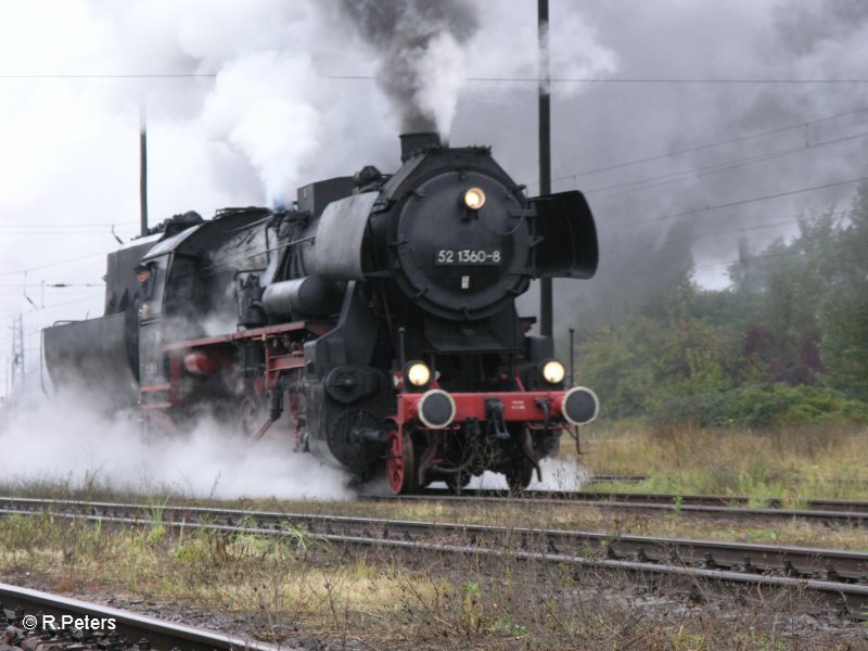 Eine GR 52iger is die 52 1360-3 bei der 52iger Parade im BW Schneweide 28.09.07