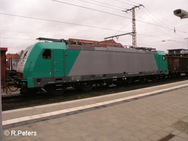 Lok nummer 3 ist E186 133 in Frankfurt/Oder. 07.02.08