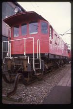 Schweizer Loks in Japan: Typ Seibu E 51, Lok E 52 abgestellt in Tokorozawa. 6. März 1986 