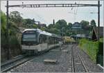 Mit dem Dampfzug zur Arbeit! Diese Vergnügen hatte ich am letzten Sonntag im Juli. Dabei konnte ich von der Platform meines Wagens in der ehemaligen Statin Clies den hier kreuzenden CEV MVR ABeh 2/6 7502 'Blonay' auf dem Weg von Vevey nach Blona ...