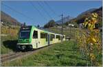 Der TPC ASD ABe 4/8 472 ist in den Weinbergen oberhalb von Aigle auf dem Weg nach Aigle.

2. Nov. 2024
