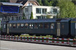150 Jahre Emmentalbahn. 

Der EW I der BLS B 848 auf dem Gelände des Vereins Extrazug nachdem das Jubiläum gefeiert ist. Langnau, Mai 2025.