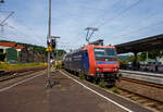Die an die SBB Cargo International AG vermietete SBB Cargo Re 482 022-1 (91 85 4482 022-1 CH-SBBC) der SBB Cargo fährt am 18 Juni 2025 mit einem Kesselwagenzug durch Betzdorf/Sieg in Richtung Siegen. 

Die TRAXX F140 AC1 wurde 2003 Bombardier  ...