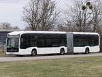 Mercedes eCitaro Vorführwagen zum Test bei den Neubrandenburger Verkehrsbetrieben in Neubrandenburg.