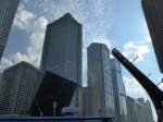 (152'772) - Die aufgezogene Br�cke �ber dem Chicago River am 14.