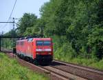 152 031-1 fuhr mit 2 140 im Schlepp durch AHlten am 10.7.