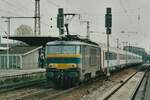 Scanbild: am 13 Februar 2000 durchfahrt NMBS 1605 mit ein Leergarnitur fr IC 420 Kln Hbf-->Oostende Kln Deutz.