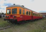 Am 17 Augustus 2024 steht Schienenbus 4333 ins Retrotrain in Saint-Ghislain.