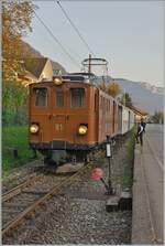 La DER de la Saison / Das Saison Ende der Blonay Chamby Bahn 2024 - Seit einigen Jahren zeigt die Blonay Chamby Bahn zum Saison Ende mit einem verdichteten Fahrplan noch einmal ihrer herrlichen Fahrzeuge im Einsatz. Zum Abschluss des Tages gab es f&# ...