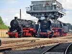 058 261 und 044 1338 beim heizhausfest im schsischen eisenbahnmuseum chemnitz-hilbersdorf,21.08.21