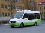 (272'482) - transN, La Chaux-de-Fonds - Nr. 41/NE 143'041 - Mercedes am 28. Februar 2025 beim Bahnhof La Chaux-de-Fonds