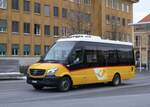 (272'489) - CarPostal Ouest - VD 283'447/PID 11'050 - Mercedes (ex JU 46'240) am 28. Februar 2025 beim Bahnhof La Chaux-de-Fonds