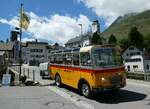 (237'972) - Schmid, Thrishaus - Nr. 9/BE 26'105 - Saurer/R&J (ex Geiger, Adelboden Nr. 9) am 10. Juli 2022 in Hospental, Reussbrcke