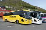 (288'165) - Snelandia Finnmark - Nr. 6106/ZT 58'295 - Scania/Higer am 12. Juni 2026 in Honningsvag, Hafen