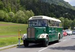 MVG Mrztaler Verkehr SAURER 5GA4F-OL whrend der Bahnerlebnis Steiermark Tage 2016 in Mixnitz, 15.05.2016