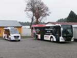 Mercedes Sprinter und Mercedes Citaro III LE Ü von Becker-Strelitz Reisen aus Deutschland in Neustrelitz.