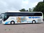 MAN Lion's Coach von Kohl aus Deutschland im Stadthafen Sassnitz.