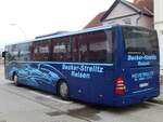 Mercedes Tourismo RH von Becker-Strelitz Reisen aus Deutschland in Neubrandenburg.