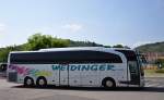 Mercedes Travego von Weidinger Reisen aus sterreich im Juni 2015 in Krems unterwegs.