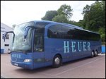 Mercedes Travego von Heuer aus Deutschland im Stadthafen Sassnitz.