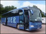 Mercedes Travego von Heuer aus Deutschland im Stadthafen Sassnitz.