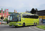 Mercedes Travego von Kuti Travel.hu in Krems gesehen.