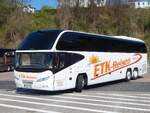 Neoplan Cityliner von ETK-Reisen aus Deutschland im Stadthafen Sassnitz.