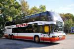 NEOPLAN SKYLINER vom Verkehrsbetrieb GRUBER aus der Steiermark/sterreich am 23.7.2013 in Krems an der Donau.