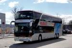 SETRA 431 DT von BLAGUSS Reisen aus Wien am 13.4.2013 in Krems an der Donau gesehen.