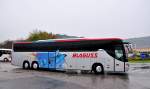 Setra 417 GT-HD von Blaguss Reisen aus sterreich am 11.9.2014 in Krems gesehen.