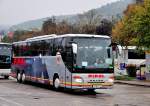 Setra 417 GT-HD von Pipal Reisen aus Bruck a.d.Leitha/Niedersterreich am 11.9.2014 in Krems gesehen.