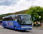 Setra 416 GT- HD von Kofler Reisen aus der BRD in Krems gesehen.