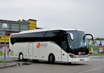 Setra 515 HD von SAD Prievidza aus der SK in Krems.