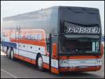 Van Hool T917 von Janssen aus Deutschland im Stadthafen Sassnitz.