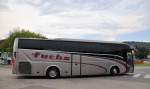 Volvo 9900 Prestige von Fuchs Reisen aus sterreich am 27.Juli 2014 in Krems gesehen.