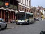 TRACE-Heuliez Bus steht bei einer Haltestelle in Colmar am 30.4.14.