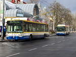 Abfahrt der Linie 5 in Richtung Hauptbahnhof von der Haltestelle an der Post am 28.