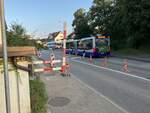 VZO – Mercedes Citaro Nr. 128 (Baujahr 2015) an der Haltestelle Tobel in Hombrechtikon am 16.8.24