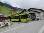 LIEMOBIL – Solaris Urbino Nr. 516 an der Haltestelle Zentrum in Malbun in Liechtenstein am 9.5.24