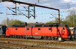 Seitenansicht der roten DSB ME 1533 (92 86 0001 533-5 DK-DSB) Pattburg 23.04.2022