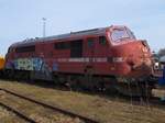 Fotografentag in Padborg: Mx 1017(Fabriknr.2457,Bj.1961,Motortyp 12.567C)wurde 1989 von der DSB ausgemustert und steht ebenfalls seit 2008 in Diensten der BLDX und ist fahrbereit.