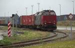 DSB Litra MZ 1452 hat hier gerade den Sicherheitsbereich des Aarhuser Hafens verlassen und rollt mit Schritttempo Richtung Aarhus Hbf.