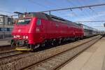 Am 17 September 2020 steht DSB 1528 in Koege mit ein Zug aus Kobnhavn.