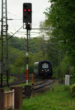 Ein liegengebliebener Güterzug sorgte für einige Verspätungen am 12.05.2015 in Schleswig.