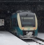 Arriva Lint AR 01(neue Bezeichnung AR 1001)kam aus Struer nach Aarhus gefahren.